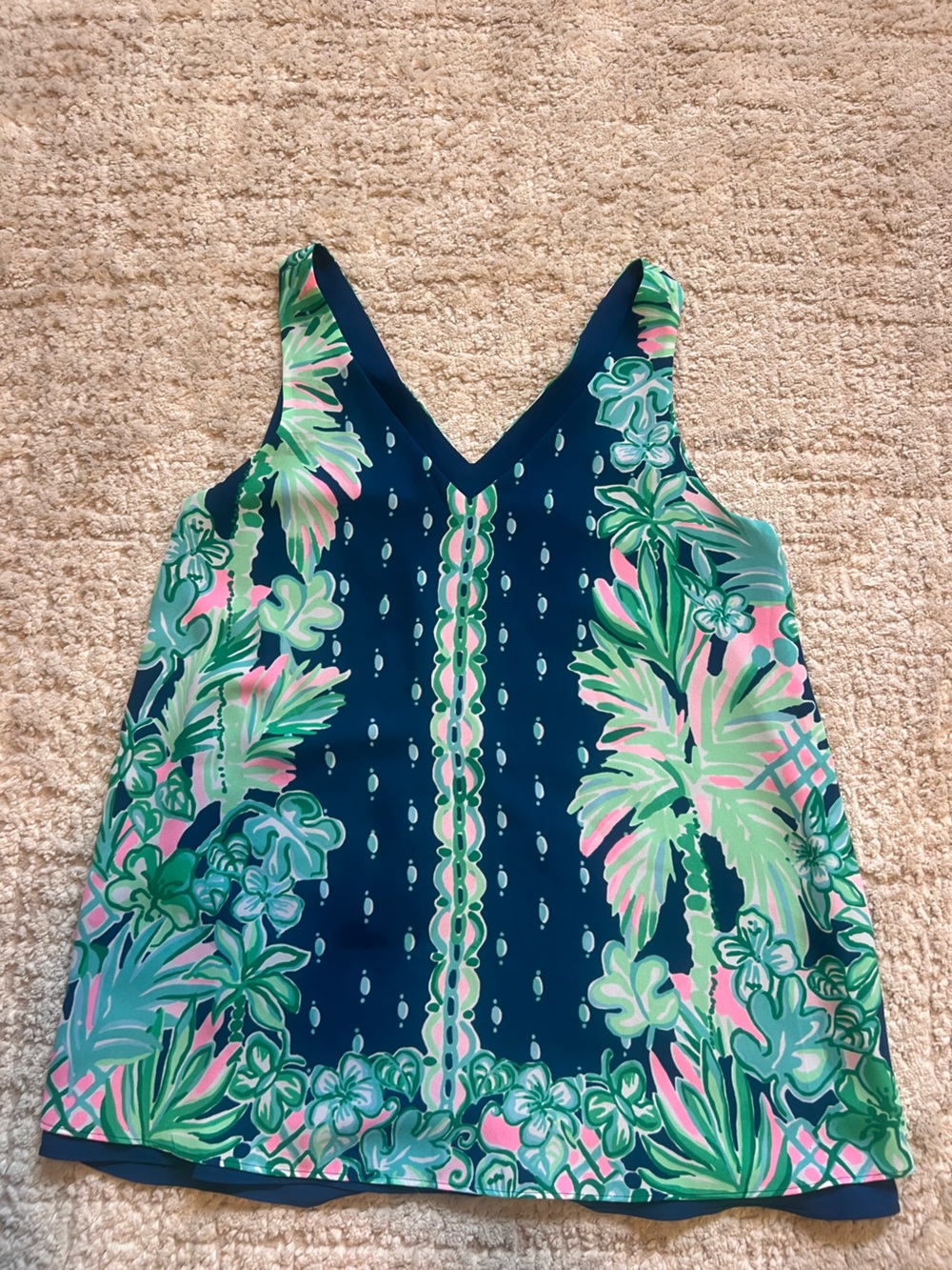 Lily Pulitzer Florin reversible tank.